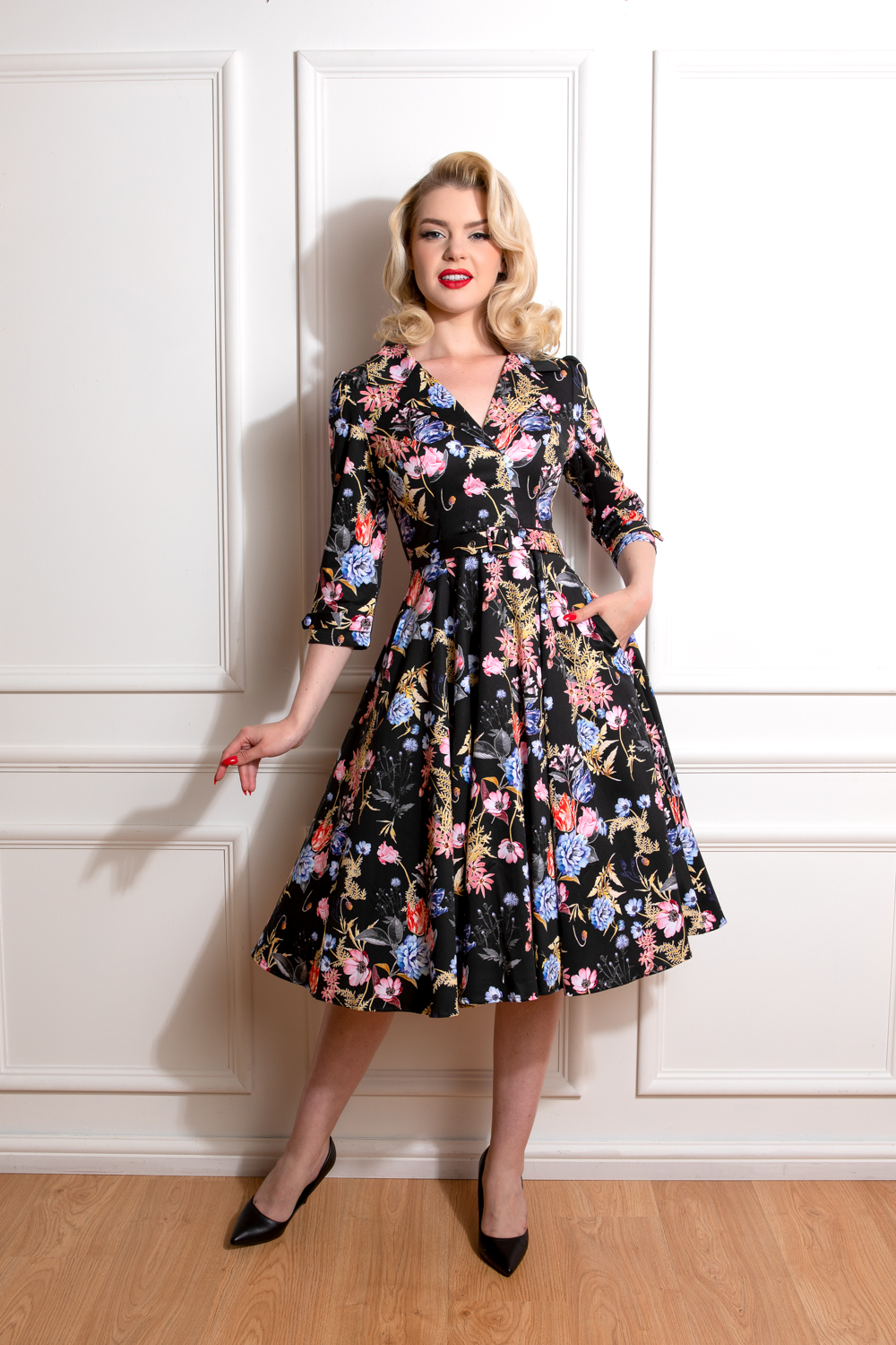 Margot Floral Swing Dress